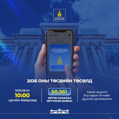 Ирэх оны төсвийн төсөлд иргэдийн саналыг авч эхэллээ
