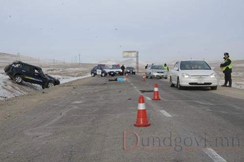 Дундговь аймгийн Луус сумын нутагт осол гарч, 4 хүний амь нас хохирчээ
