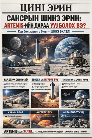 САНСРЫН ШИНЭ ЭРИН: АРТЕМИСИЙН ДАРАА ЮУ БОЛОХ ВЭ?