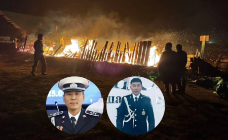 Шатаж байсан гэрээс цагдаагийн алба хаагч А.Баярхүү, Д.Даваадаш нар хоёр иргэнийг гарган авч амь насыг нь аварчээ